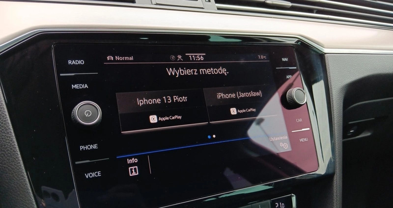 Volkswagen Passat cena 95900 przebieg: 144399, rok produkcji 2019 z Opoczno małe 781